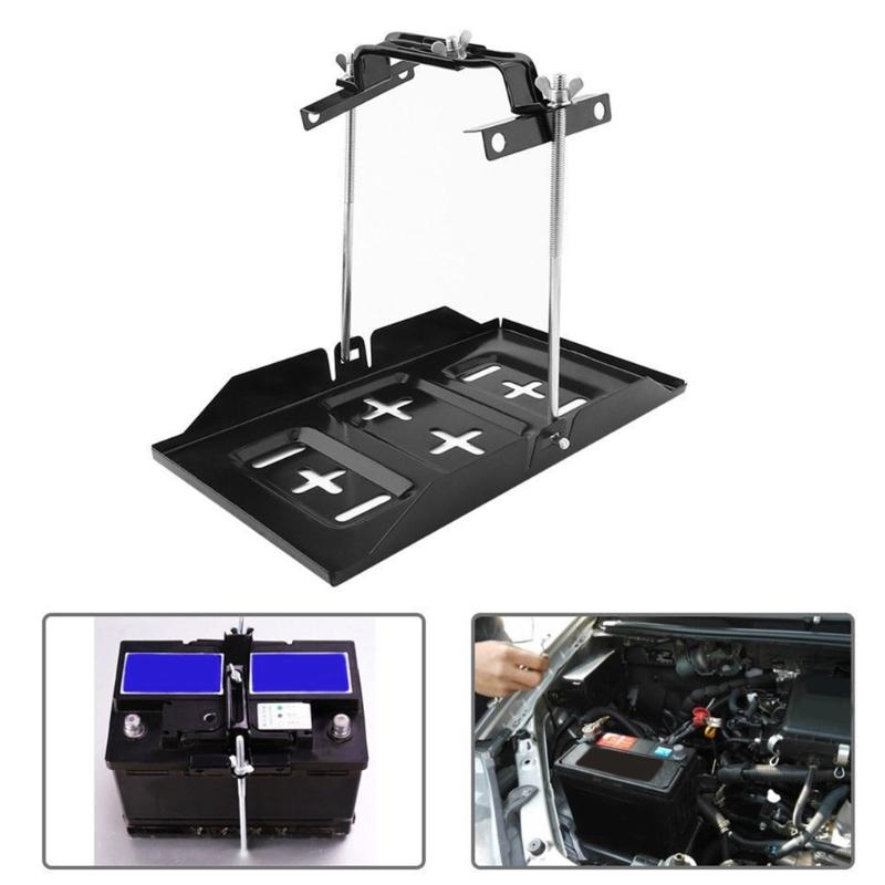 Universal Car Battery Hold Down Clamp Heavy Duty Adjustable Bracket Easy To Use for Secure Automotive Battery Mounting