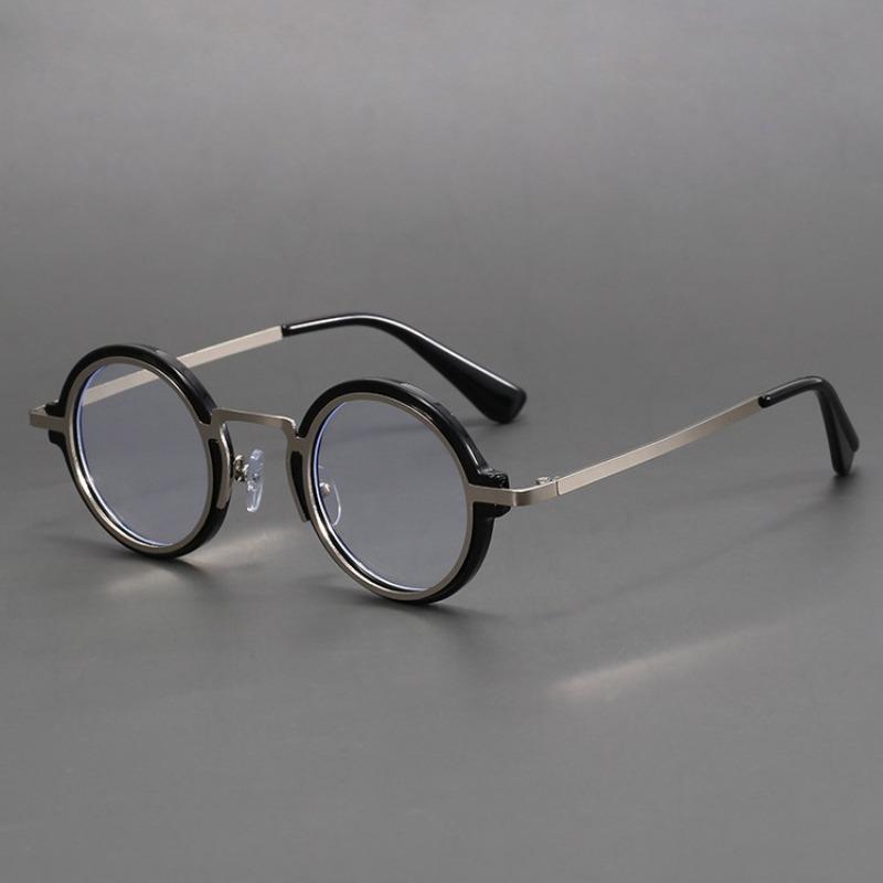 Trendy Round Frame Glasses New Vintage Women Men Small Frame Blue Light Blocking Eyeglasses Designer Luxury Eyewear