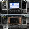 Wood Grain Inner Dashboard Navigation GPS Cover Trim for Ford F-150 2015-20 ABS