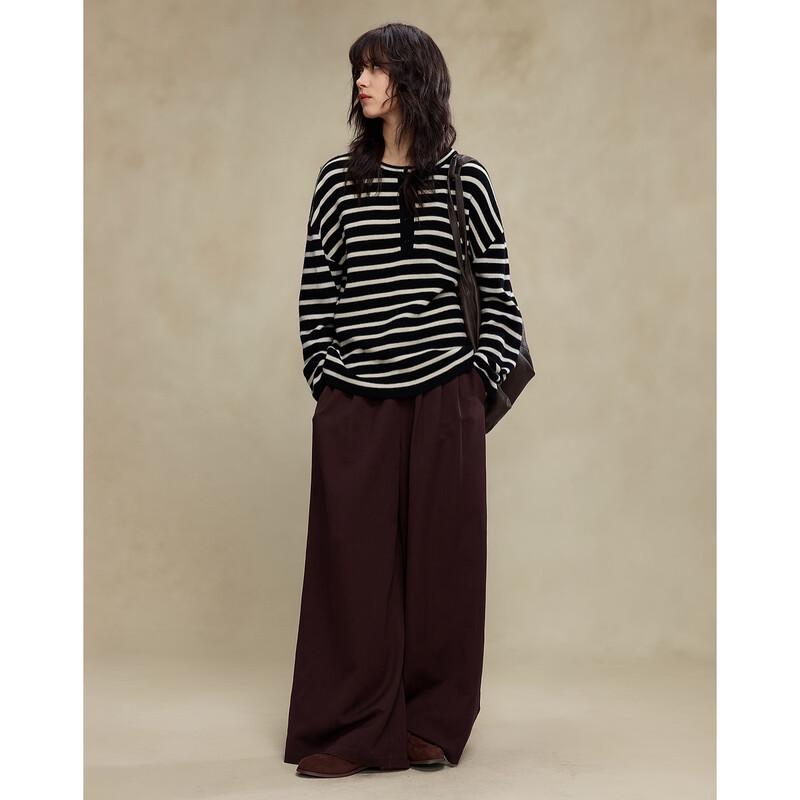 

Demana Women s Pleated Wide-Leg Commuter Pants M