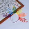 1PC Hair Hoop Fashion Hairband Exaggerated Sun Rainbow Colorful Headpiece Creative Goddess Halo