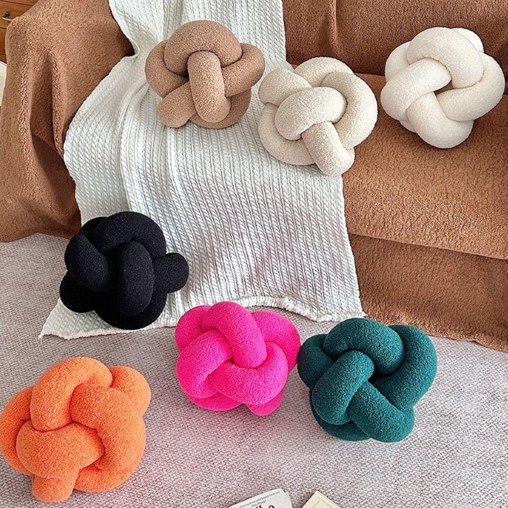 Hautfreundliches geknotetes Kissen als Wurfkissen Moderner Stil Lendenstützkissen Wohnzimmer