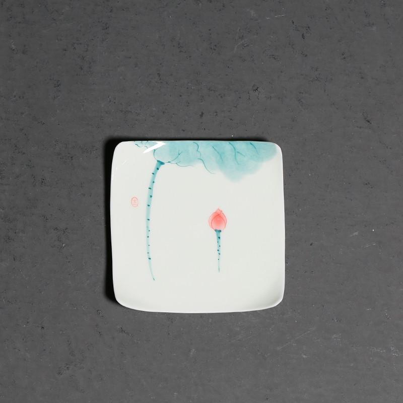 

1 Pc Chinese Ceramic Tea Cup Coaster Handmade Lotus Tea Bowl Porcelain Teacup Mat Household Master Cup Personal Teaware 55ml 200ml