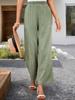 Solid Color Casual Wide-Leg Pants - Stylish Spring/Summer Women's Fashion