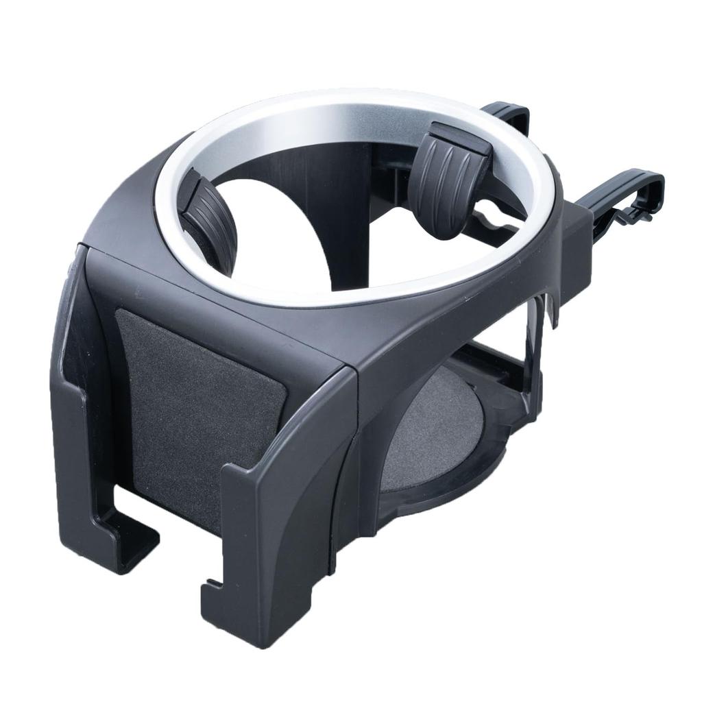 SEIWA Car Accessories Smartphone Drink Holder Air Conditioner Mount Silver WA177 Easy to view passenger silicone keeps drinks cool or fits 600ml cup