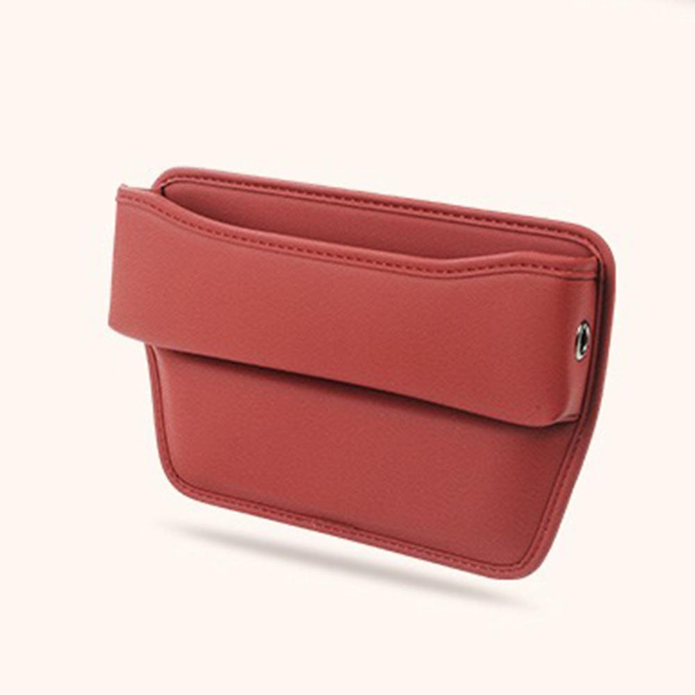 

Для Nissan Patrol Y60 Y61 Y62 автомобильный ящик для хранения в зазоре сиденья телефона портативный держатель карман с двойным отверстием для кабеля USB зарядного устройства аксессуары красный