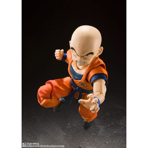 TAMASHII NATIONS .H.Figuarts Dragon Ball Z Krillin - Earth's Strongest Man - Approx. 115mm PVC & ABS Painted Movable Figure
