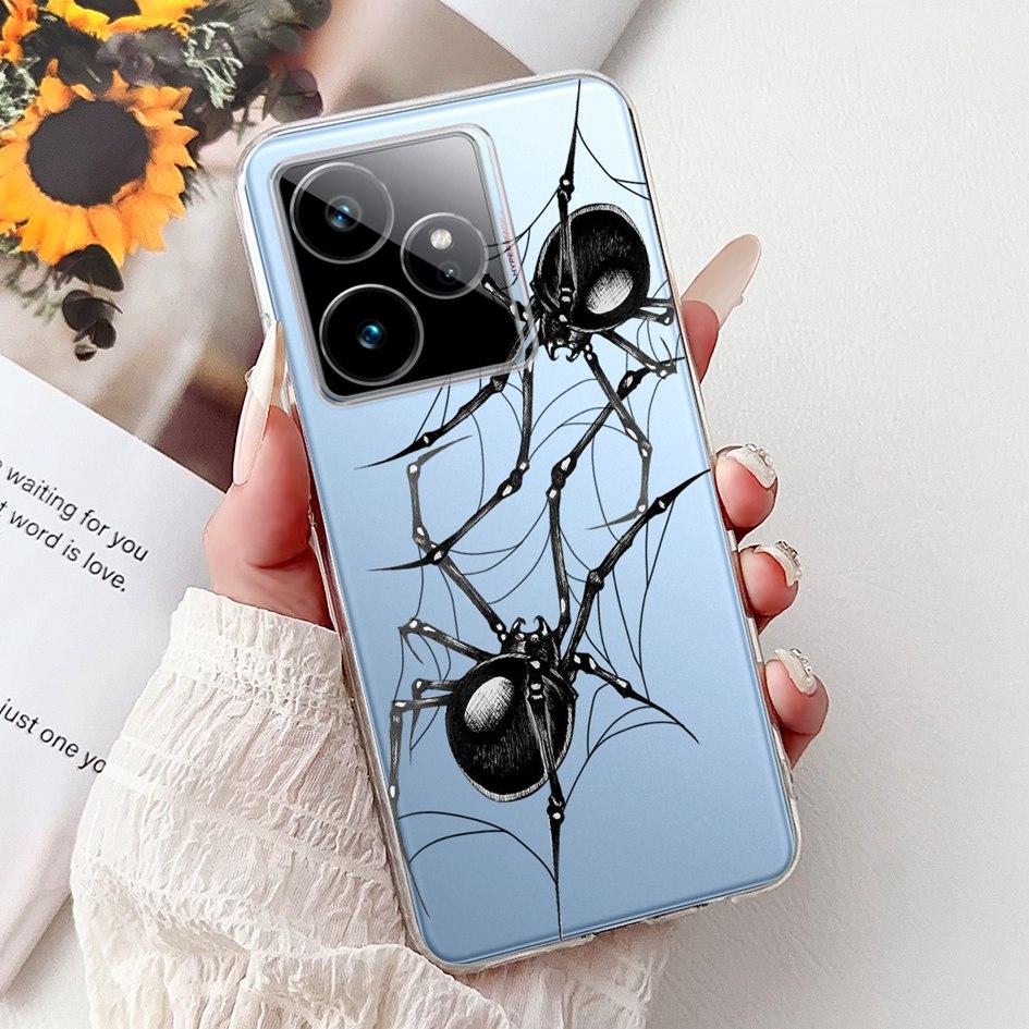 For Realme GT 7 7T Case 2025 Popular Flower Soft Clear Silicone TPU Protective Cover For Realme GT7 Pro RMX5011 Phone Case Shell