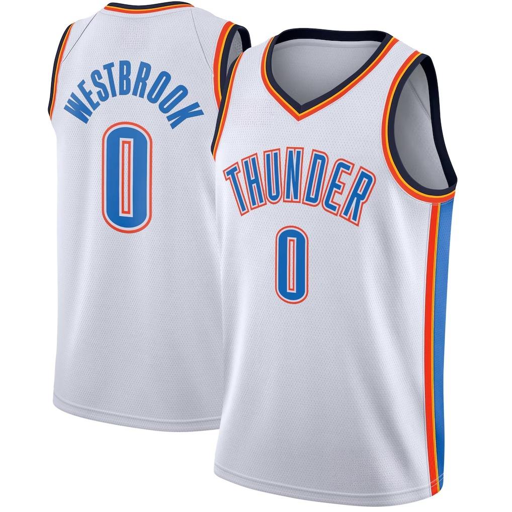 Oklahoma Russell Westbrook Classic Basketball Jersey Unisex Summer Sports Comfort Vest Breathable Quick Drying Streetwear Clothing