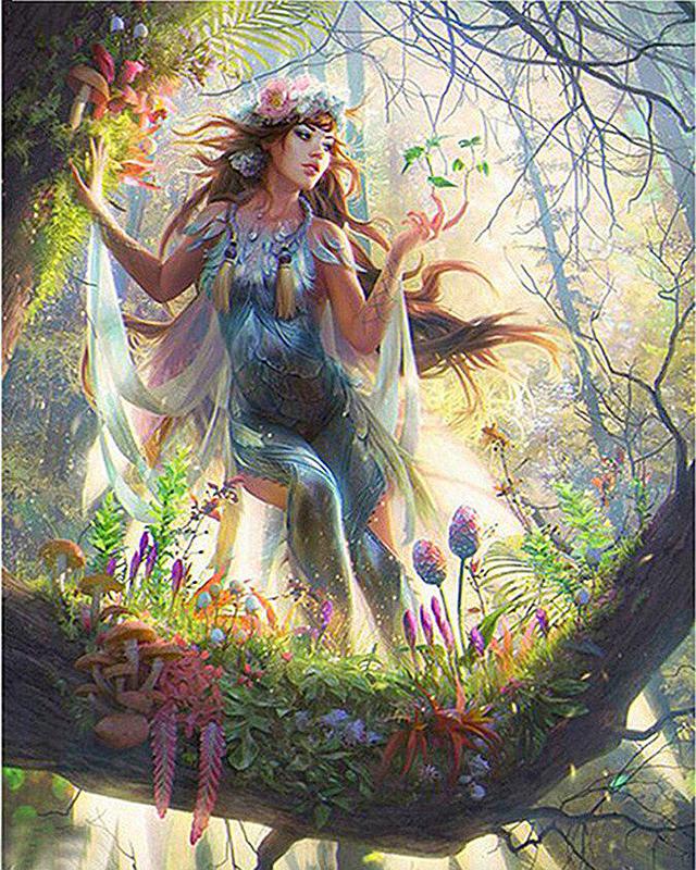 Diamond Painting Kit Butterfly Elves 5D DIY Diamond Embroidery Merman Landscape Pictures Of Rhinestones Mosaic Home Decor