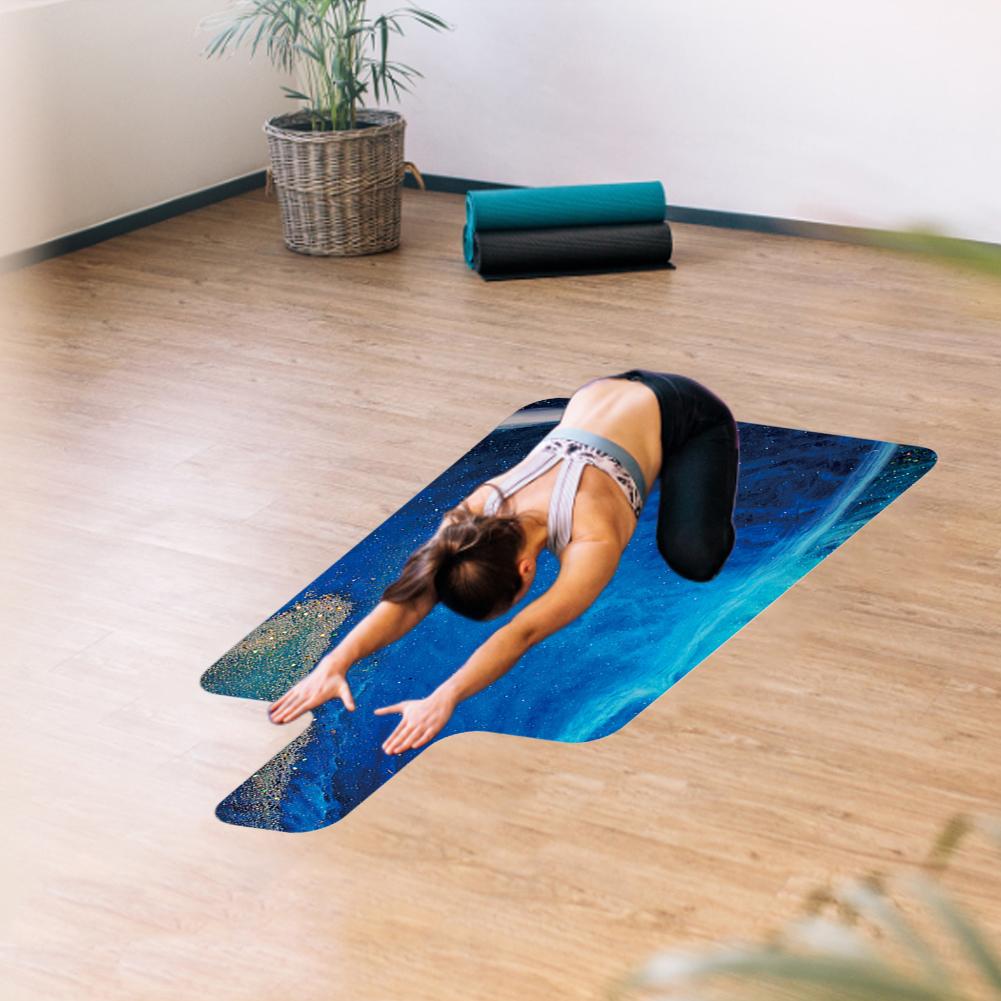 Rubber Exercise Pad Anti-Slip Yoga Meditation Pad Core Training Breathable Portable High-Temperature Resistant Sports Equipment