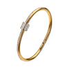 Women's High-End Starry Sky Silver Titanium Steel Bracelet - Versatile, Fade-Resistant, Full Diamond Stainless Steel Plain Band.