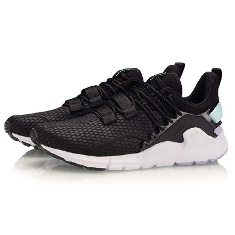 Li Ning Breathable Low top Casual Shoes Women's Standard Black AGLQ006-1