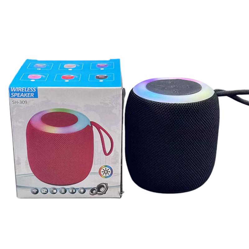 Altoparlante Bluetooth Wireless Impermeabile Luce Colore RGB Effetto Sonoro Stereo Basso Ricarica Altoparlante Portatile