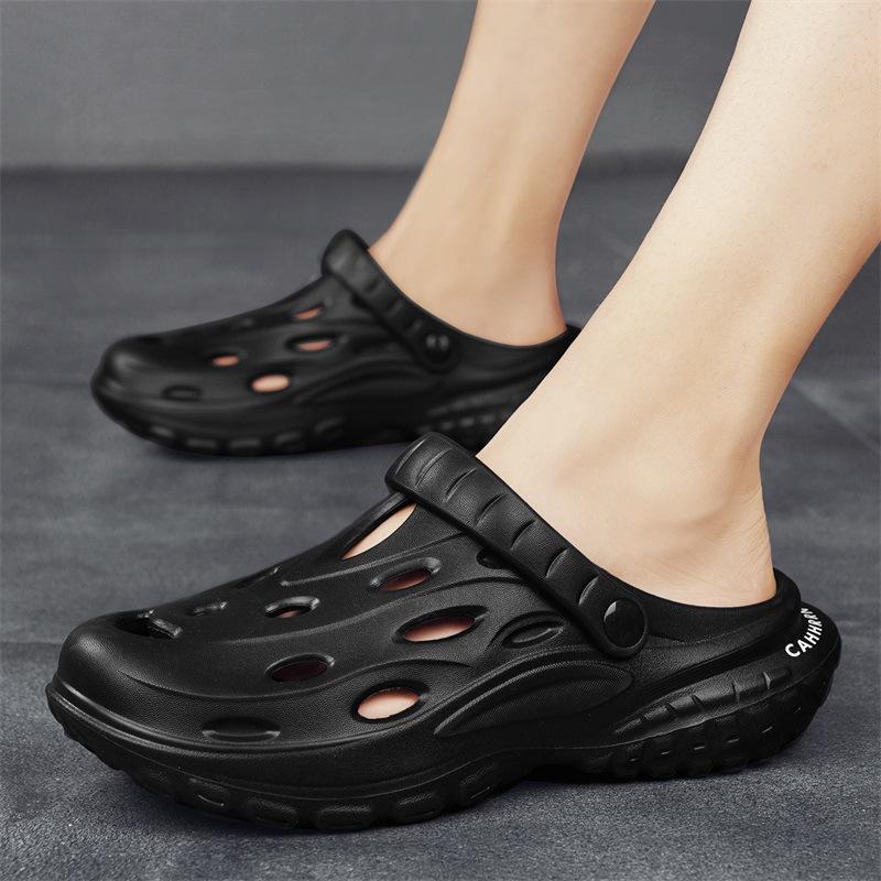 

Summer Baotou sandals men s 2024 new hole shoes men s dual-purpose slippers student casual beach sandals men s 40