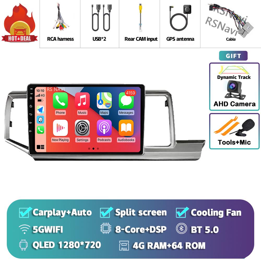 Car Radio Android 14 For HONDA STEPWGN 2009 - 2015 Multimedia Player Video Stereo Lettore IPS Navigation GPS Monitor QLED Screen