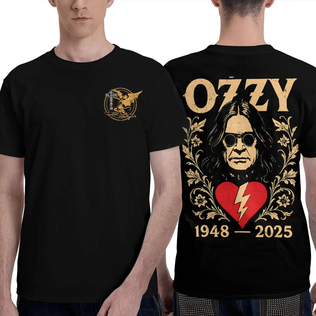 Lustiges Rock Ozzy Osbourne T-Shirt für Männer Frauen O-Ausschnitt Baumwolle T-Shirts Up The Villa 2025 Kurzarm T-Shirts Sommerkleidung