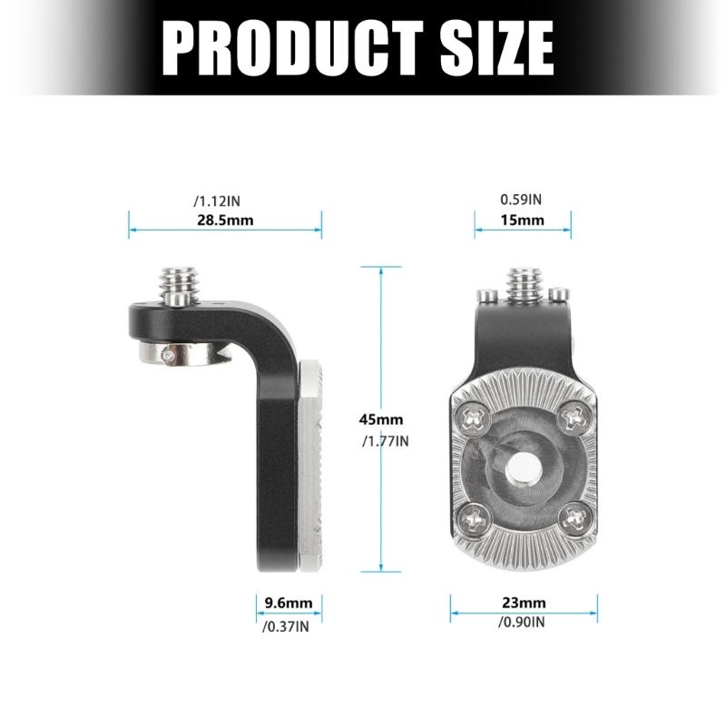 Aluminum M6 Rosette to 1/4inch-20 Screw Mount For Camera Tripod Studio Lighting Equipment Photography Accessories