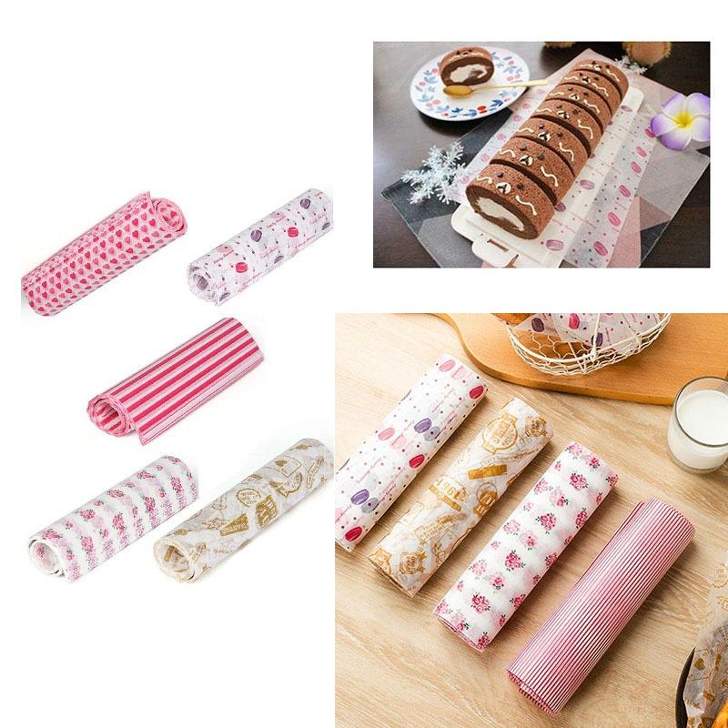 Food Wrapping Paper Colorful Patterned Greaseproof Wax Paper for Sandwiches Baking Hamburgers Snacks and Picnic Supplies