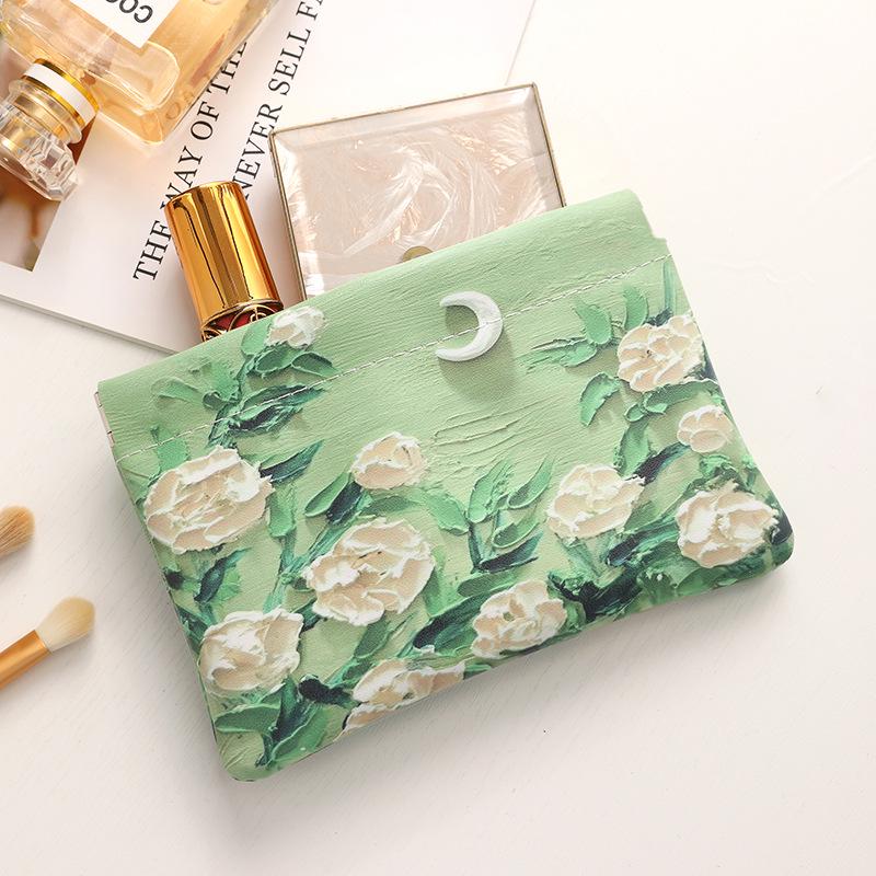 Rose Series Mini Makeup & Accessory Pouch - Portable Lipstick, Airpods, & Cable Storage Bag