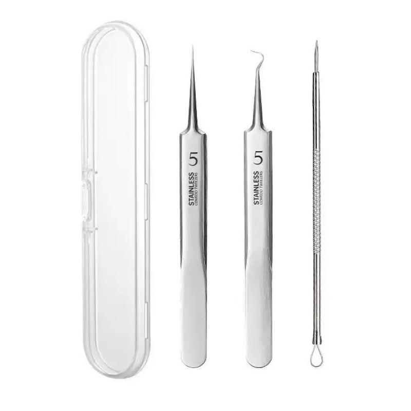 3-8pcs Acne Needle Remove Blackhead Comedone Extractor Tools Stainless Steel Facial Skin Care Tool Pimple Blemish Removal Tools