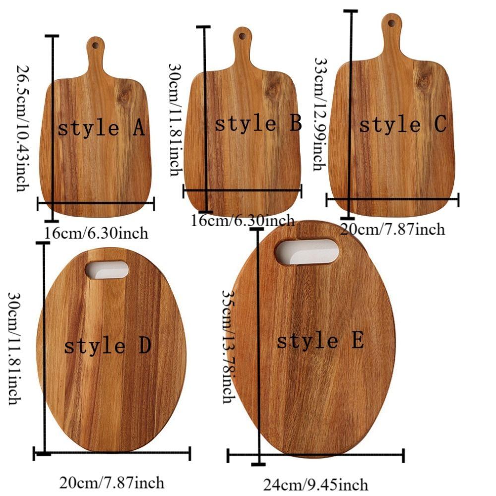 Exquisite Wooden Chopping Blocks Natural Pizza Tray Fruit Tray Cutting Board  Living Room