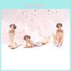 Enchanting Flower Fairy Miniature Figures With Delicate Fly Wings For Dollhouse Decor