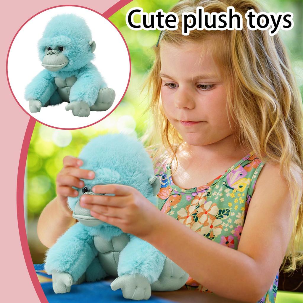 Plush Stuffed Monkey Toy Soft Animal Doll Cuddly Plushie Figure for Kids and Adults Perfect for Bedroom Living Room Decor