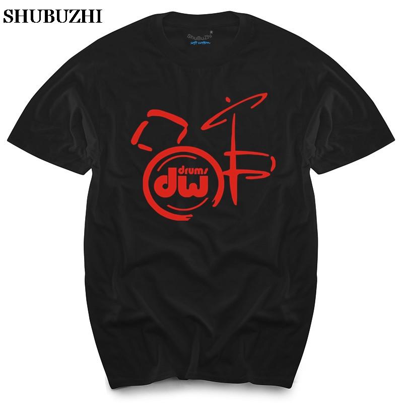 DW Drum - Music Instrument Logos Men Black T Shirt Size S To 3XL Top Tees Men T-shirt Summer Brand T