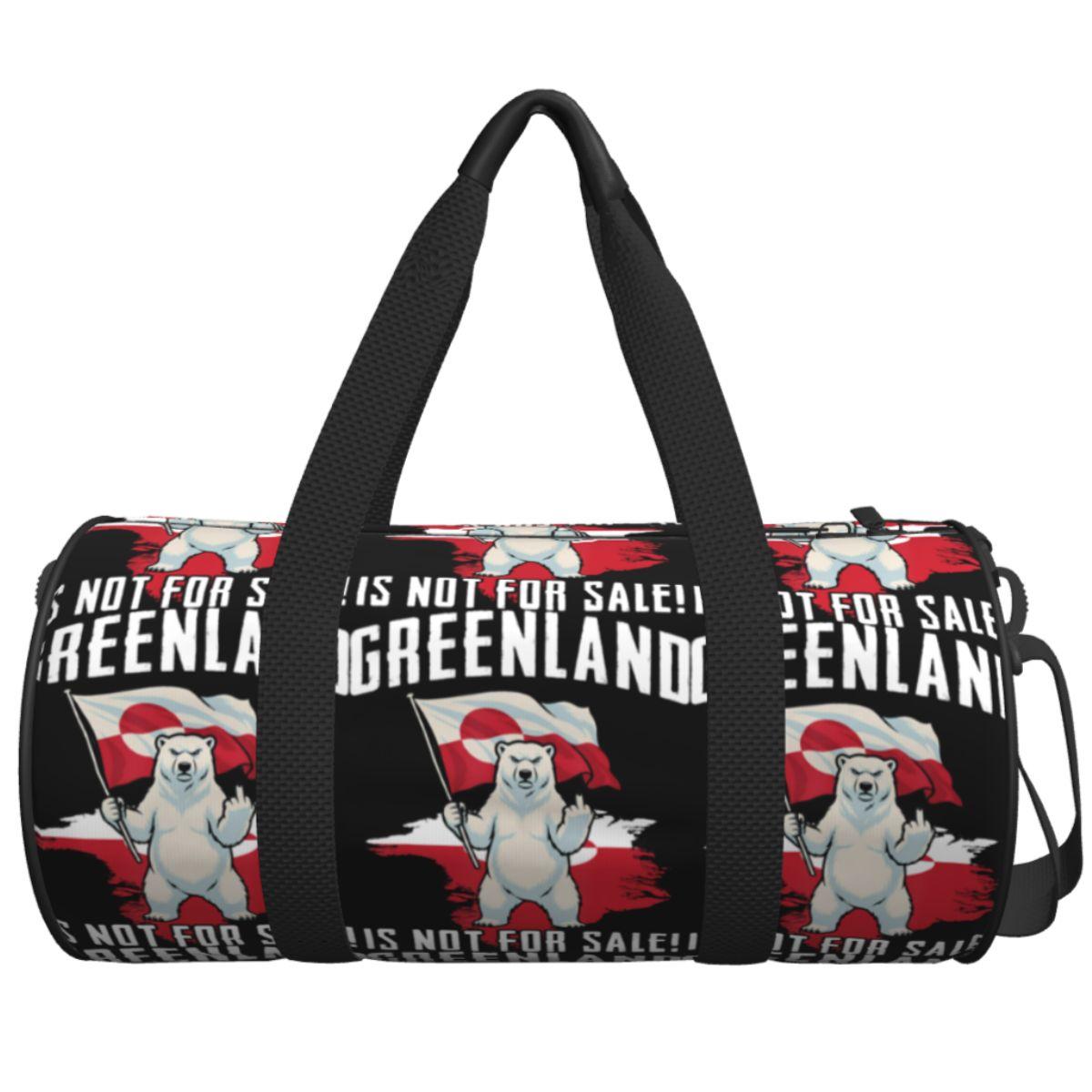 Le Groenland n'est pas à vendre Ours Polaire Groenland Danemark Sac de Voyage Sacs de Sport Natation Grande Capacité Sac de Sport Sac de Fitness Homme