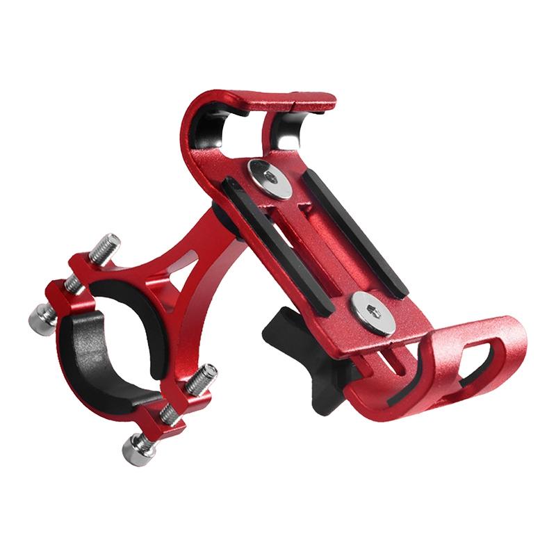 Motorrad Handyhalter Metall Aluminiumlegierung Rutschfest Mike Fahrrad Moto Halterung GPS Clip Universeller Handy Ständer für Handy