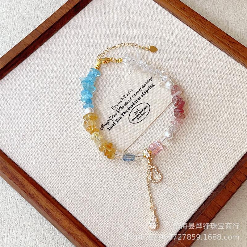 Crystal Bracelet Women's Light Luxury Niche Exquisite Small Fresh Handmade Bracelet Gifts for Girlfriends