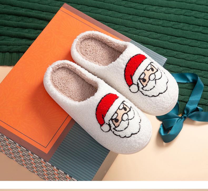 Fashion New Winter Lovely Women Slippers Girls Fashion Flowers Home Slides Couples Soft Seagulls Flat Sandals Men Christmas Flip Flops