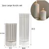 3D DIY Shell candle silicone mold striped cylindrical Roman pillar candle silicone mold home decoration bear silicone mold