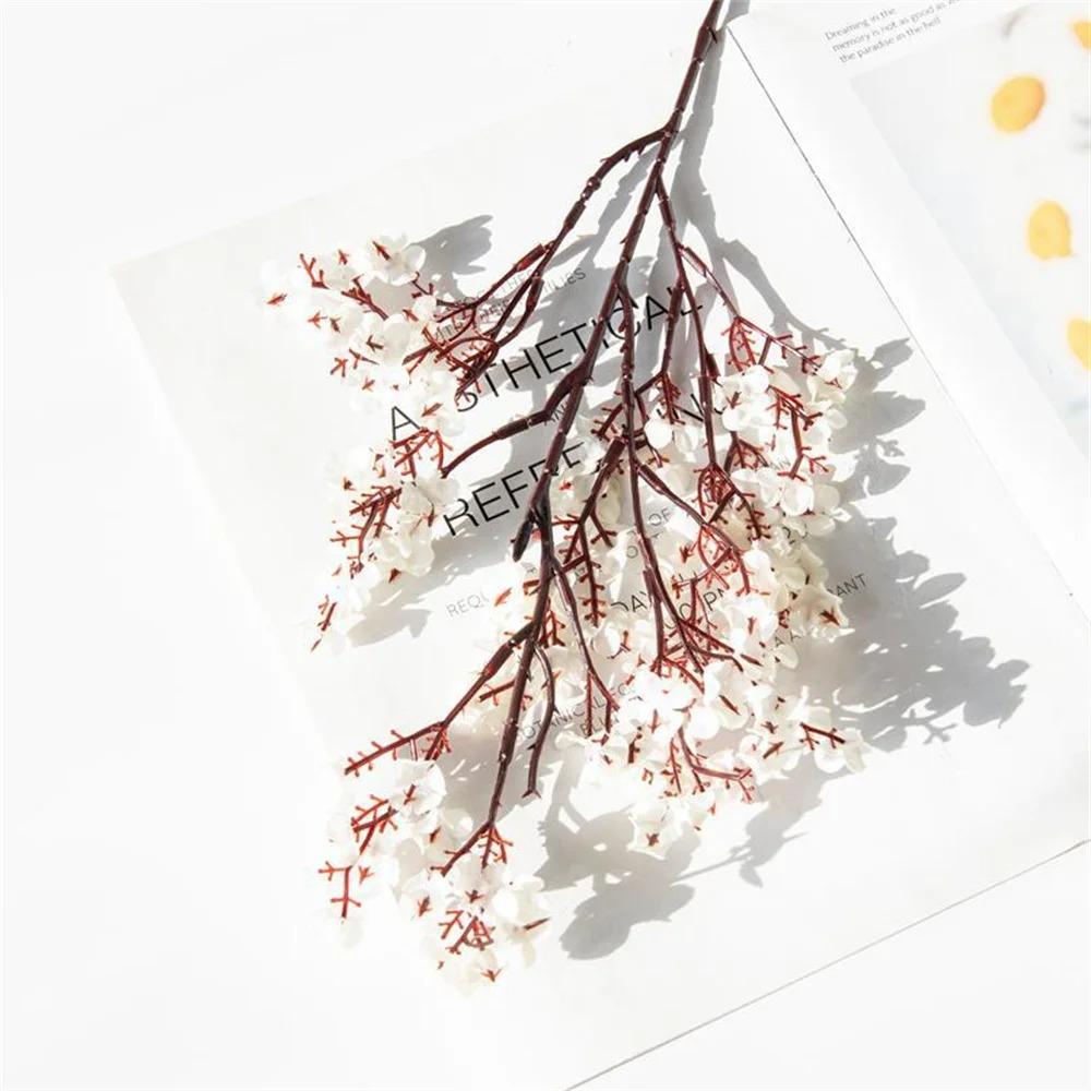 Yapay Çiçekler Kiraz Çiçekleri Bebek Nefesi Gypsophila Sahte Çiçekler Kendin Yap Düğün Ev Vazo Dekorasyonu Yapay Çiçek Dalı