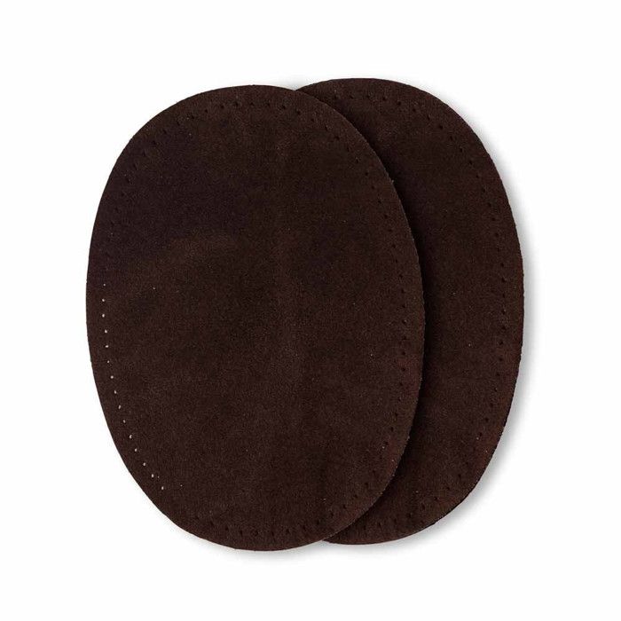 Heat-sealable Elbow Patch - 10x14 Cm - Dark Brown - Suede Imitation - Heat-sealable