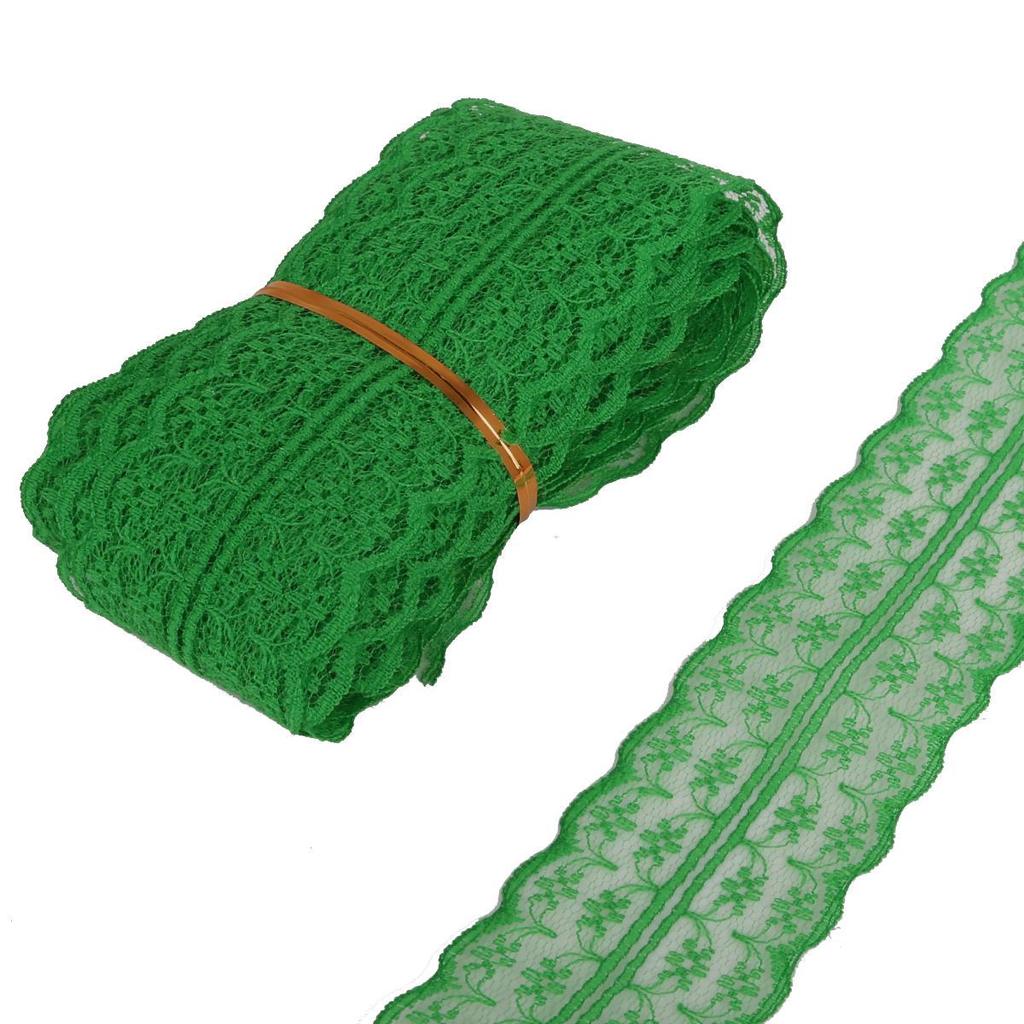 4,5 CM Nastro di Pizzo Bordino di Pizzo Tessuto Fai da Te Pizzo Ricamato Accessori da Cucito Decorazione