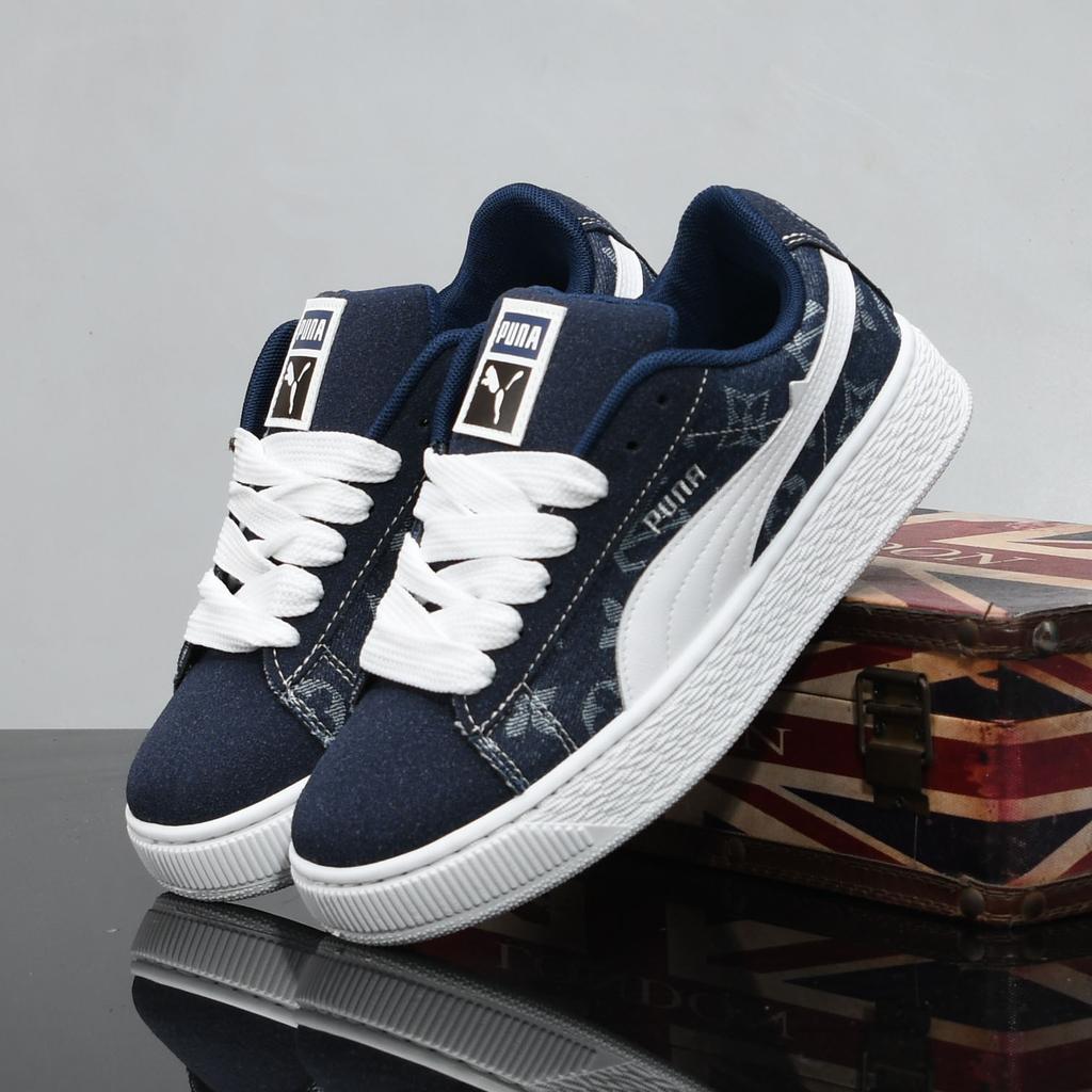 Black Dexun Spring and Autumn New Bread Shoes Couple Sports Non-slip Board Shoes Lightweight Student Y