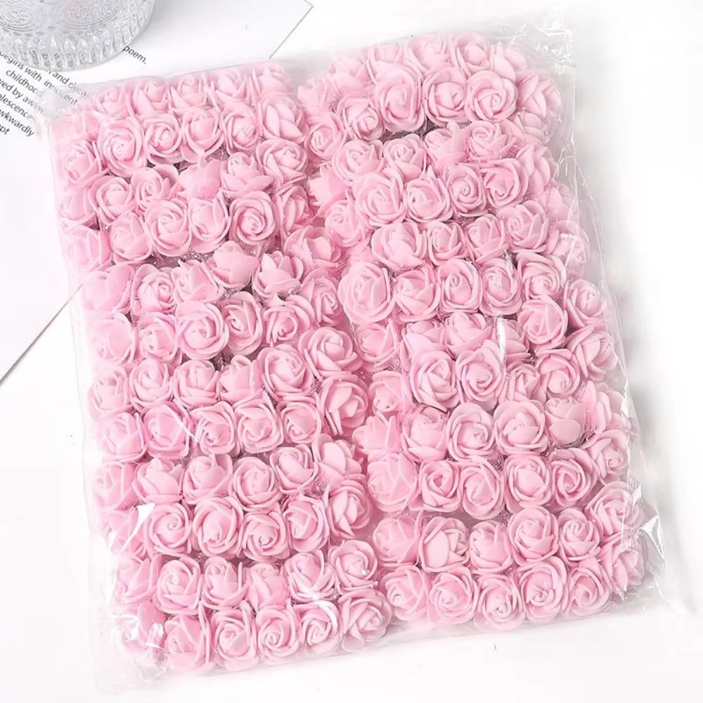 

144Pcs Multicolor Foam Fake Flowers DIY Artificial Flower Craft for Valentine S Thanksgiving Day розовый