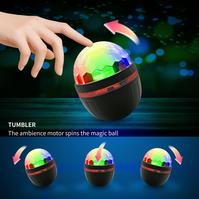 USB LED Galaxy Ball Projector Night Light with Remote Control, Home Ceiling Party Atmosphere Decor Lamp
