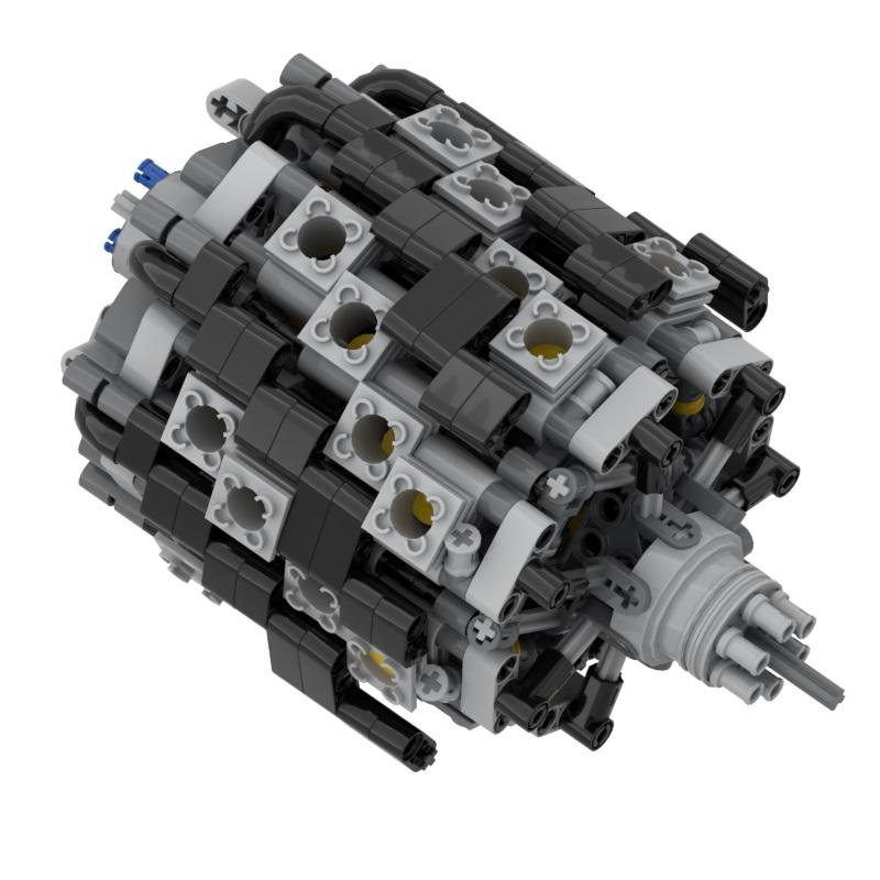 New mechanical engine MOC building block parts package DIY educational toys 584/ 223parts 60208 2850 2851 61184 2853