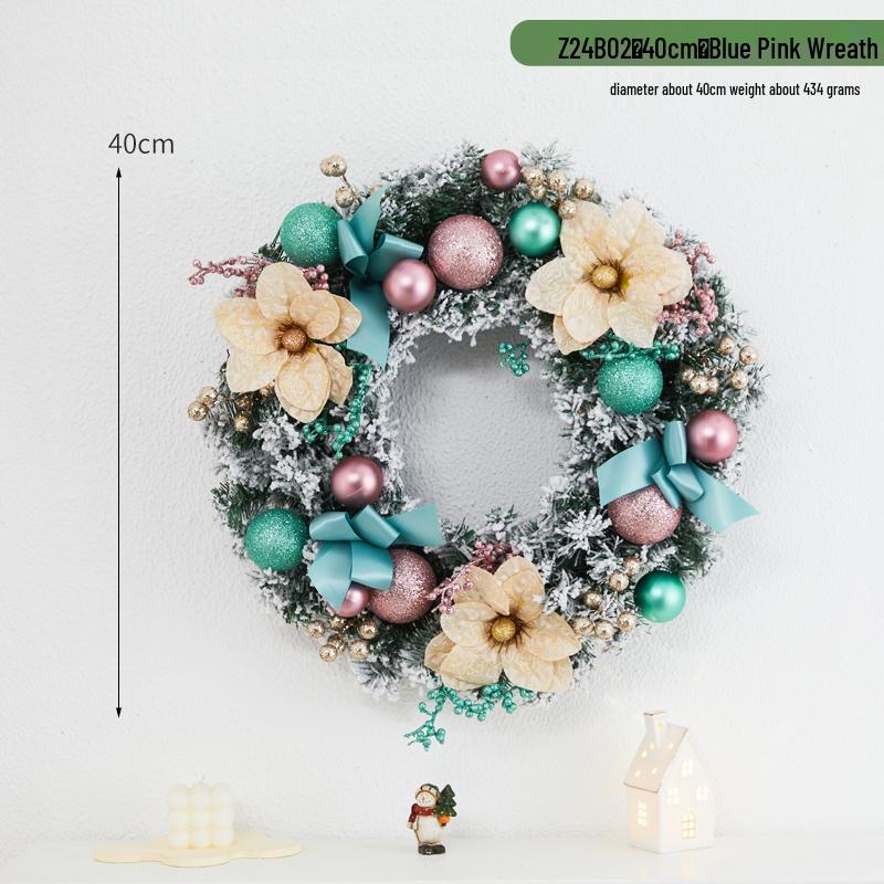 Creative Christmas Door & Window Wreath - Rattan Wall Hanging Ornament for Holiday Decor