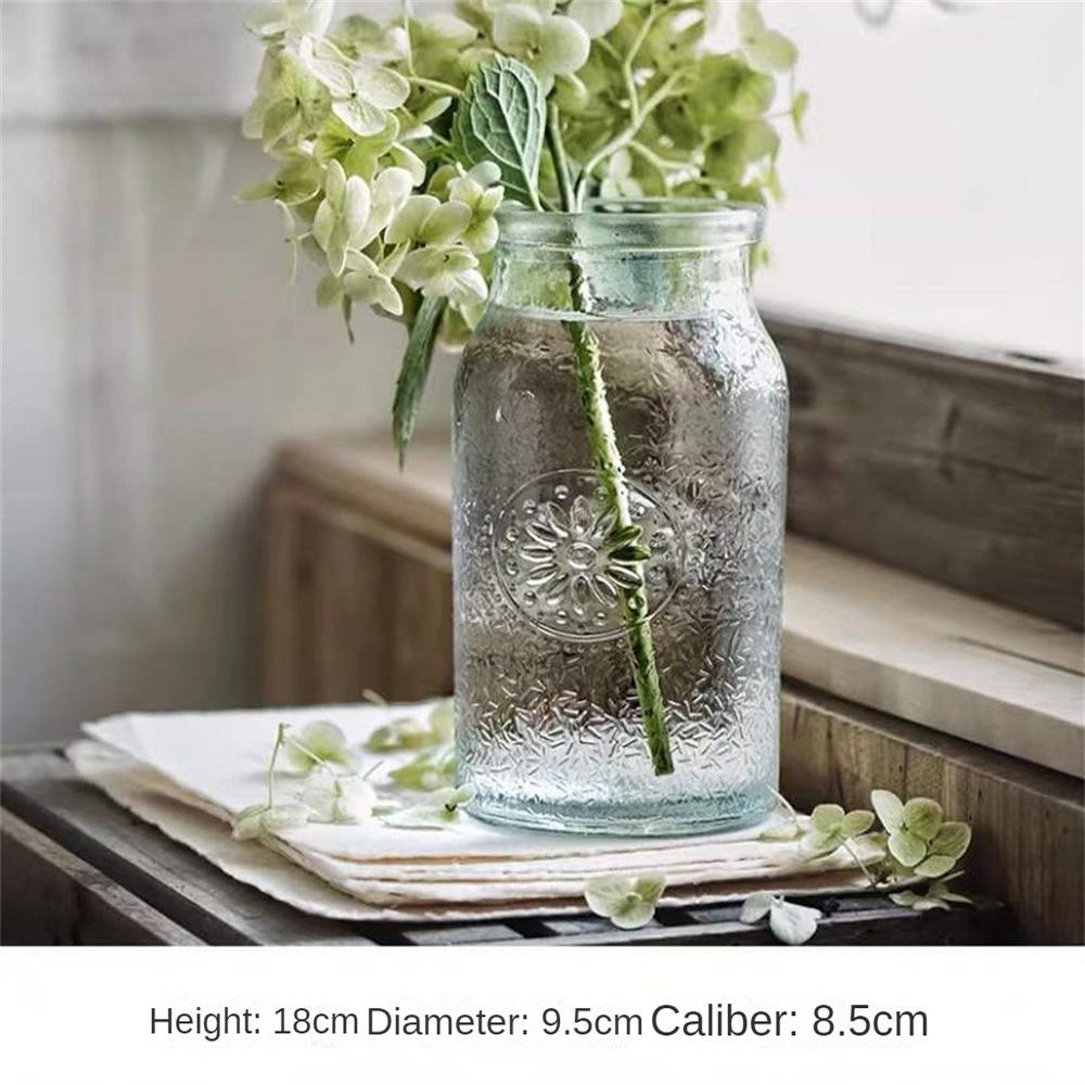 Binaural Vase Safe Glass Home Decoration For Photography Decoration Flower Vase Clear Vertical Strip Vase Glass Vase Simple