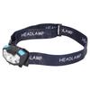 Headlamp USB Charging Waterproof Head Light High Brightness with Sensor for Outdoor Black