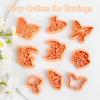 Puocaon Butterfly Polymer Clay Cutters - 9 Pcs Cottage Core Mushroom Clay Cutters for Polymer Clay Earrings, Rural Style Fairy Moth Polymer Clay