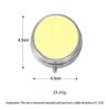 3 Cell Metal Pill Boxes Stainless Steel Round Pill Boxes Medicine Organizer Container Medicine Case Splitters Pill Candy Box