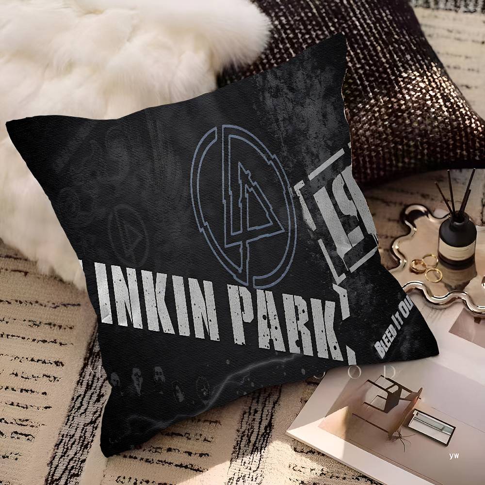 L-Linkin Hot Band Park Cushion Cover Pillowcase Upholstery Sofa Throw Pillow Home Decor Pillowcas