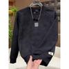 Men's Trendy Korean Style Letter Embroidery Hoodie - Autumn/Winter Cool Fashion Round Neck Long Sleeve Top.
