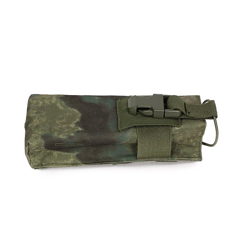 Camouflage Molle Tactical Vest Hanging Bag for Outdoor and CS Equipment, Walkie-Talkie Pouch