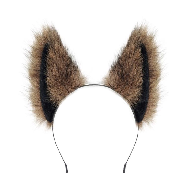 Искусственный мех Волк/Лисы/Кошки Ушки Ободок Косплей Головной убор Пушистый Ободок с ушками животных Хэллоуин Косплей Вечеринка Костюм Подарок